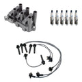 Denso Ignition Coil Wires & 6 Double Platinum Spark Plugs for Mazda MPV (1990–1998)
