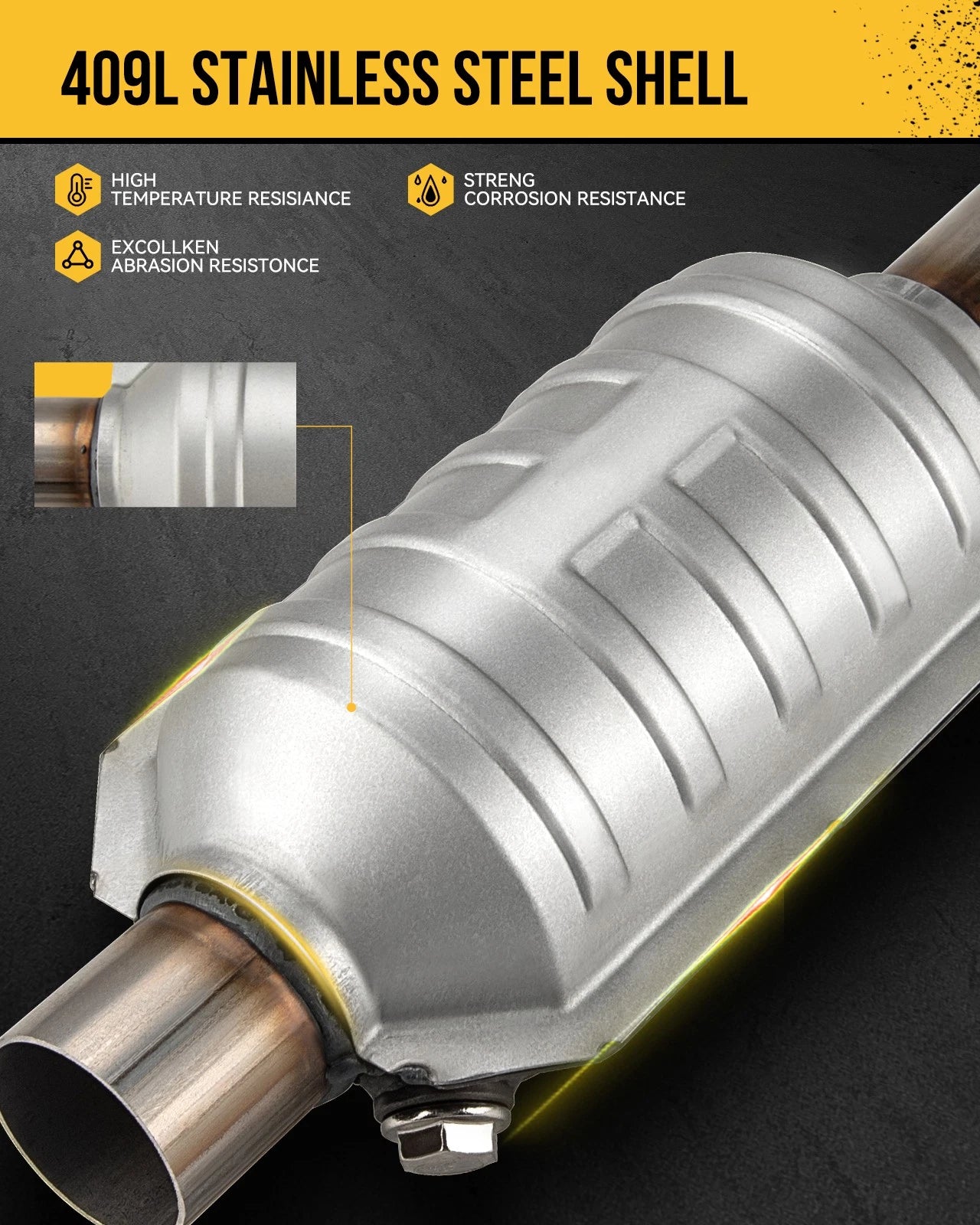 EPA Front Catalytic Converter for Nissan Rogue (2014–2016) All Engines