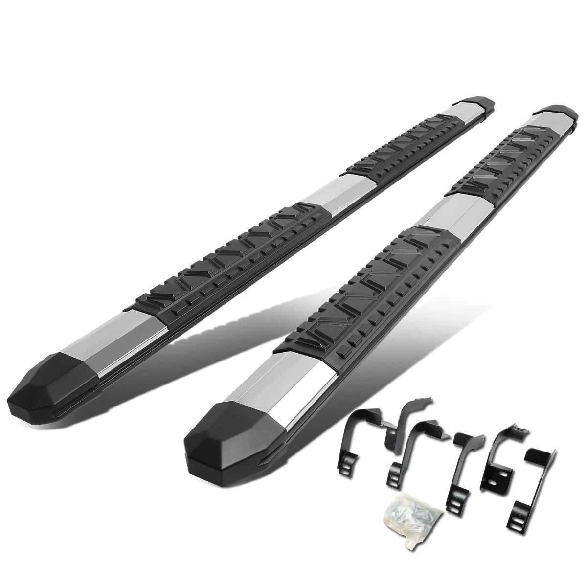 Set of 2 Aluminum Side Step Nerf Bars for Dodge RAM Truck (2009–2020)