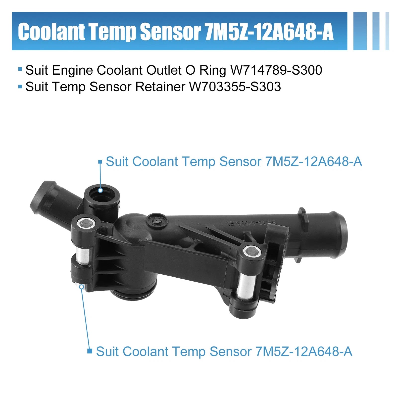 Engine Water Outlet Connect Adapter for Ford Escape, Fusion, Fiesta (2013–2019) BM5Z-8592-A