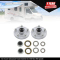 Set of 2 Galvanized Trailer Wheel Hub Assemblies for 3