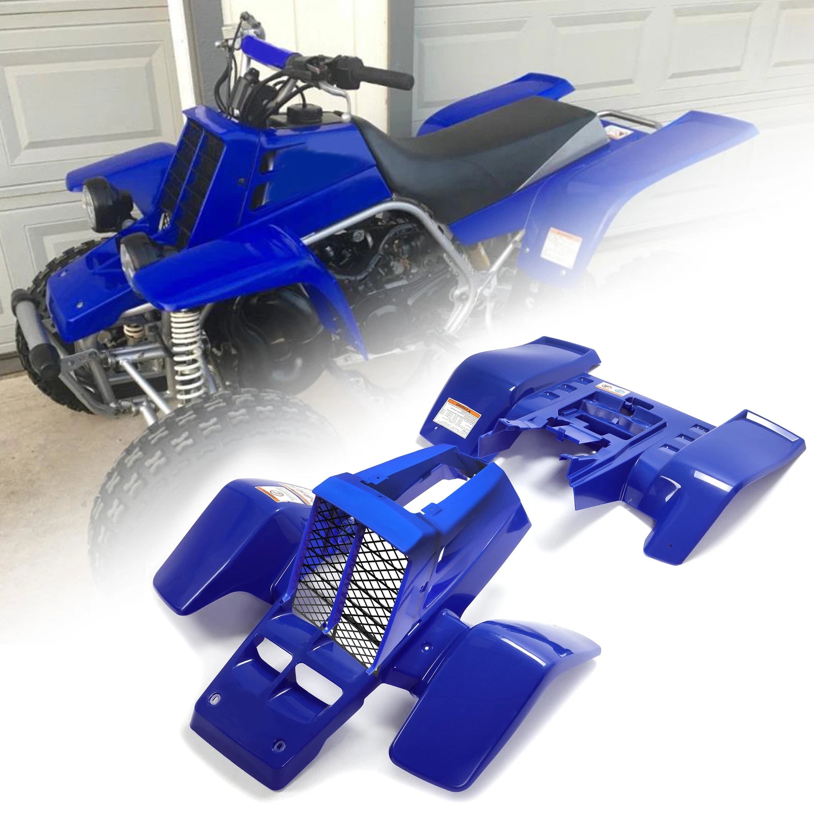 Blue Grille and Fender Plastics Kit for Yamaha Banshee 350 (1987–2006)