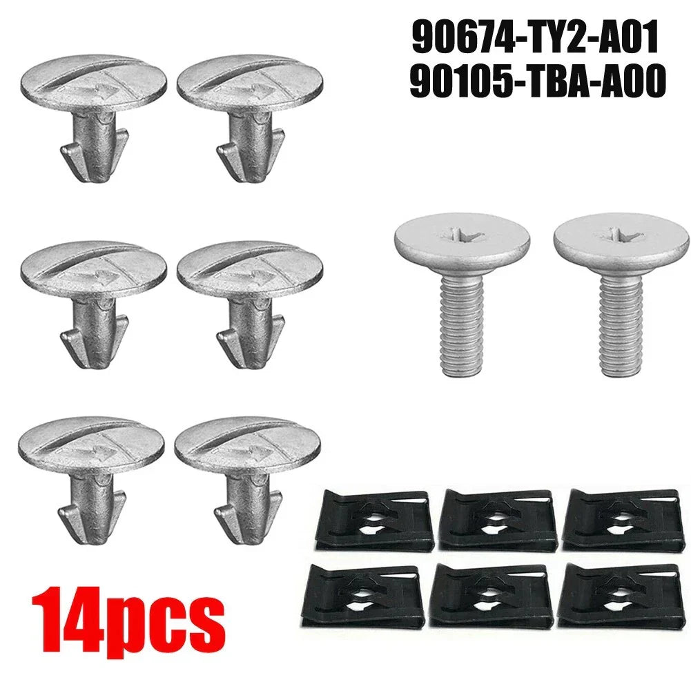 Engine Cover Screw & Bolt & Access Clip Set / 14 Pcs Screws, Bolts & Clips for Honda CR-V (2017���2020)