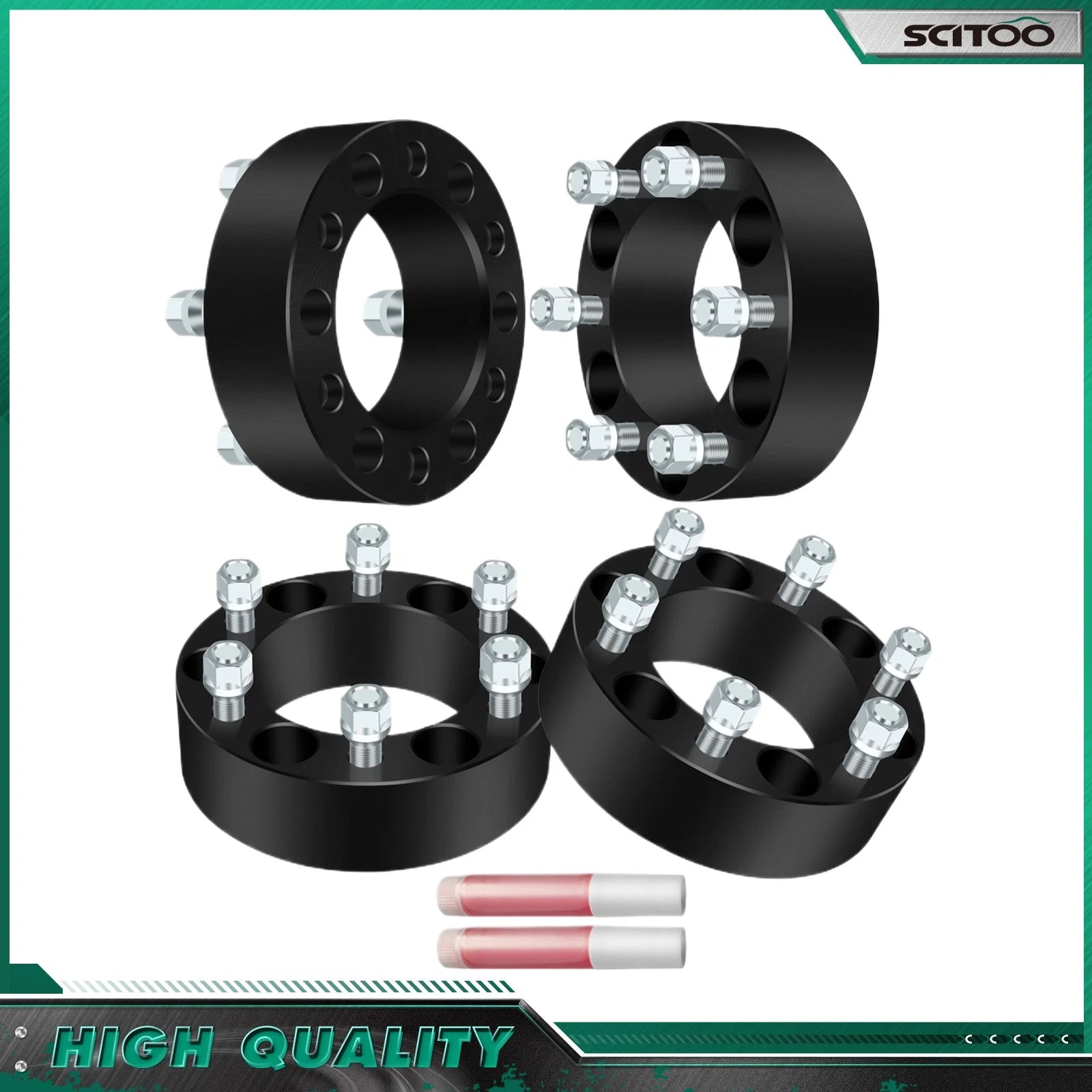 Set of 4 Wheel Spacers 2" 6x5.5 for Chevrolet Suburban 1500 (1999–2023)