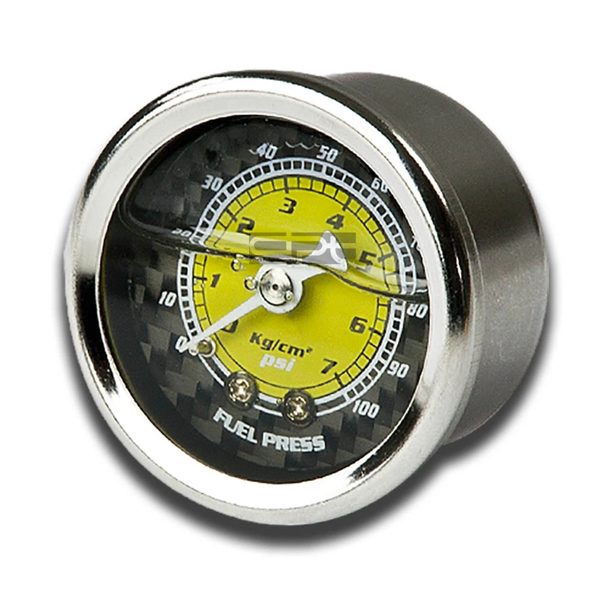 Fuel Pressure Gauge 1/8 NPT for NRG (Oil/Liquid-Filled, Carbon Fiber, Chrome)