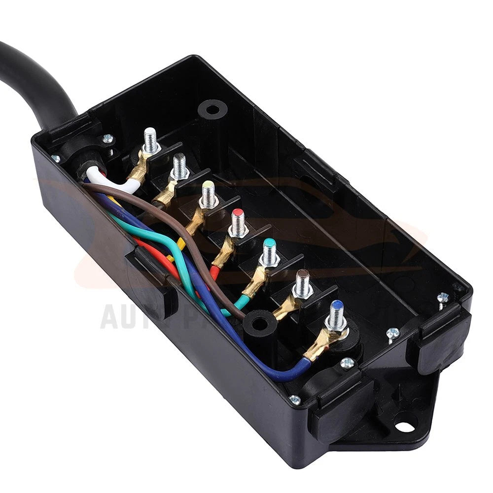 7-Way Trailer Cord Wire Harness for RV (12Ft)