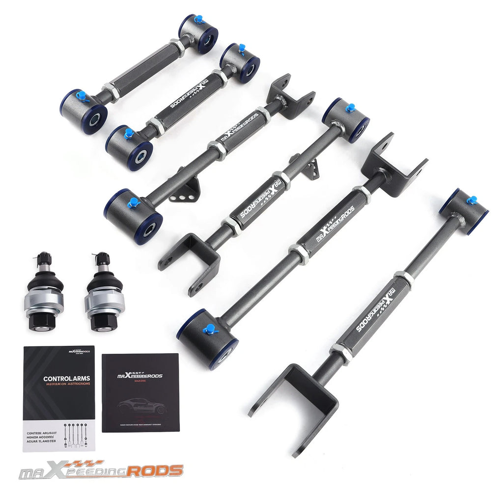 Front Ball Joint & Rear Camber Control Arms Toe Kit for Honda Accord (2008–2017)