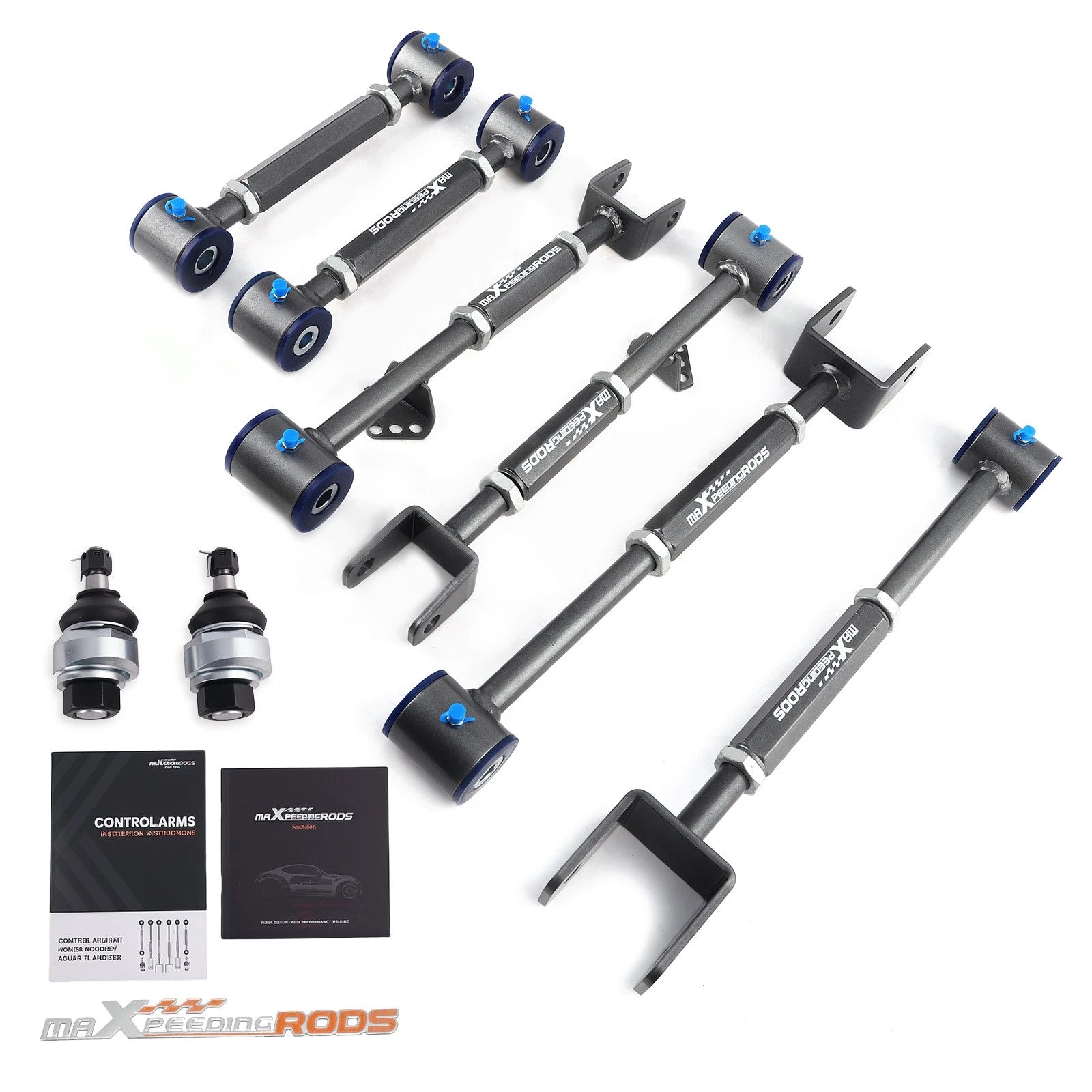 Front Ball Joint & Rear Camber Control Arms Toe Kit for Honda Accord (2008–2017)