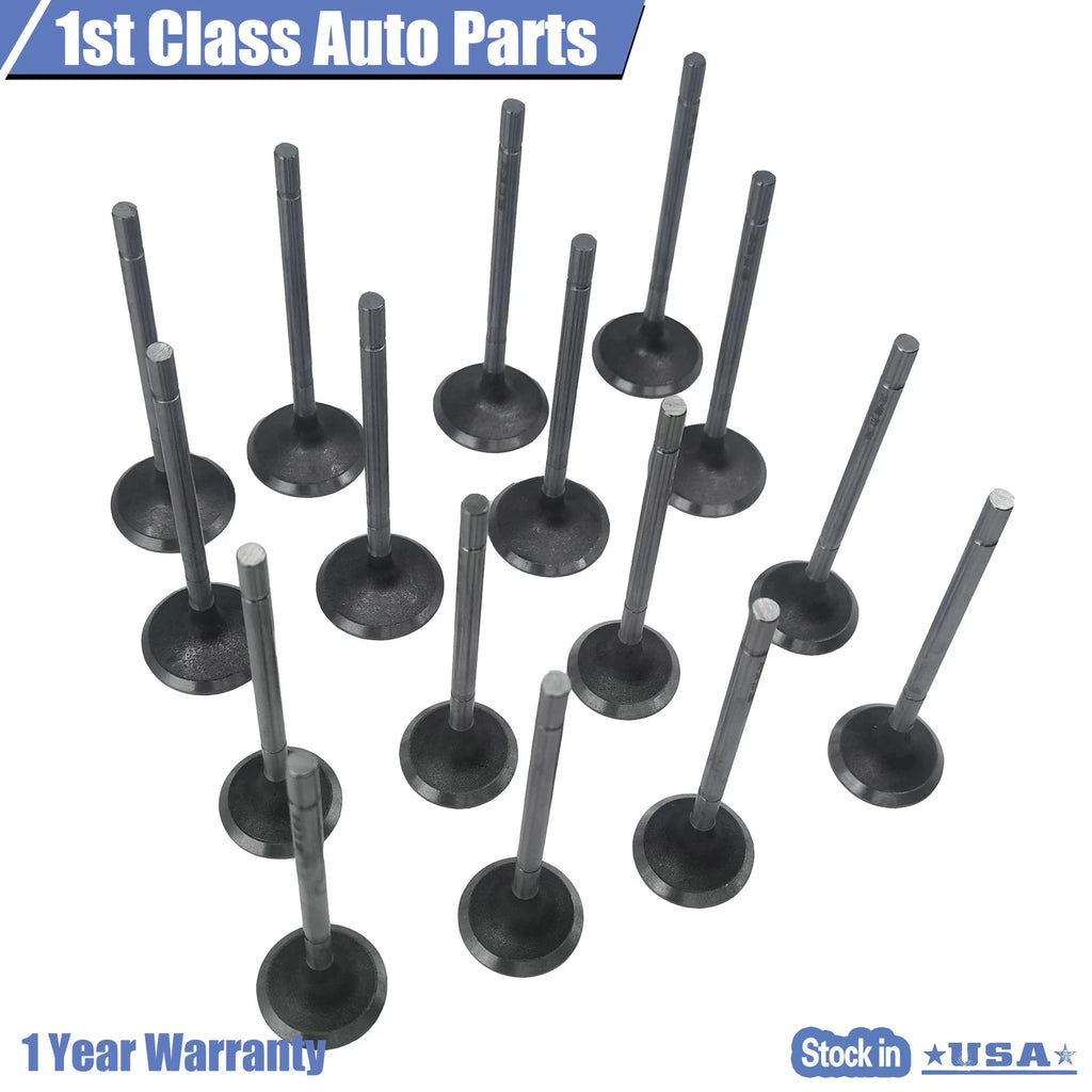 16PCS Intake Exhaust Valves for Dodge Mitsubishi Plymouth DOHC (1995–2005)