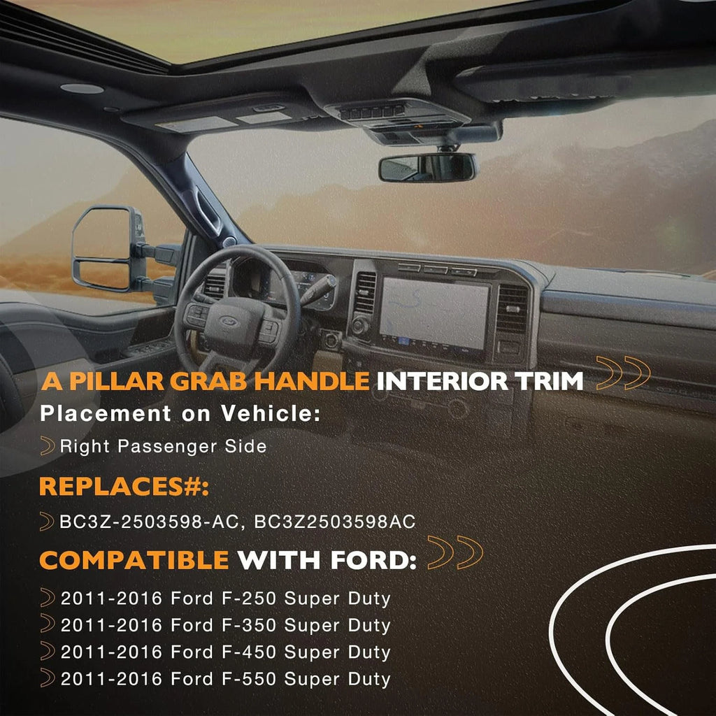 A Pillar Grab Handle for Ford F-250 F-350 F-450 F-550 (2011–2016) BC3Z-2503598-AC