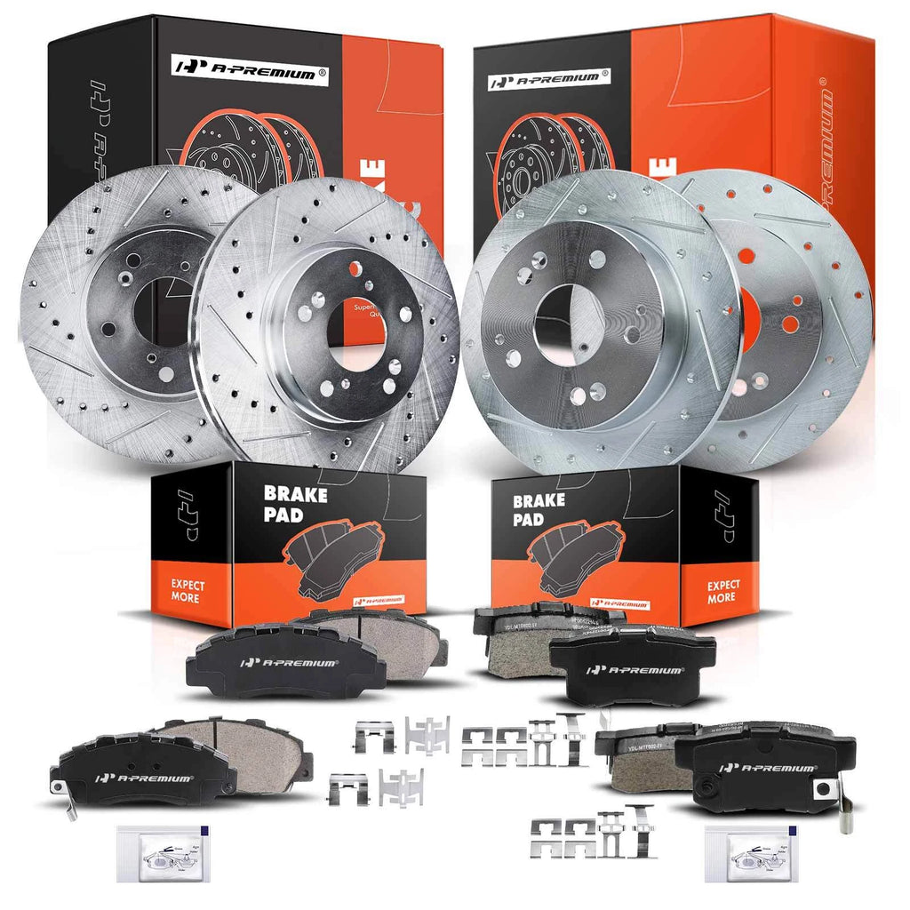 Drilled Brake Rotors & Ceramic Pads for Honda Accord (2003–2007)