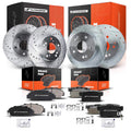 Drilled Brake Rotors & Ceramic Pads for Honda Accord (2003–2007)