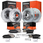Drilled Brake Rotors & Ceramic Pads for Honda Accord (2003–2007)