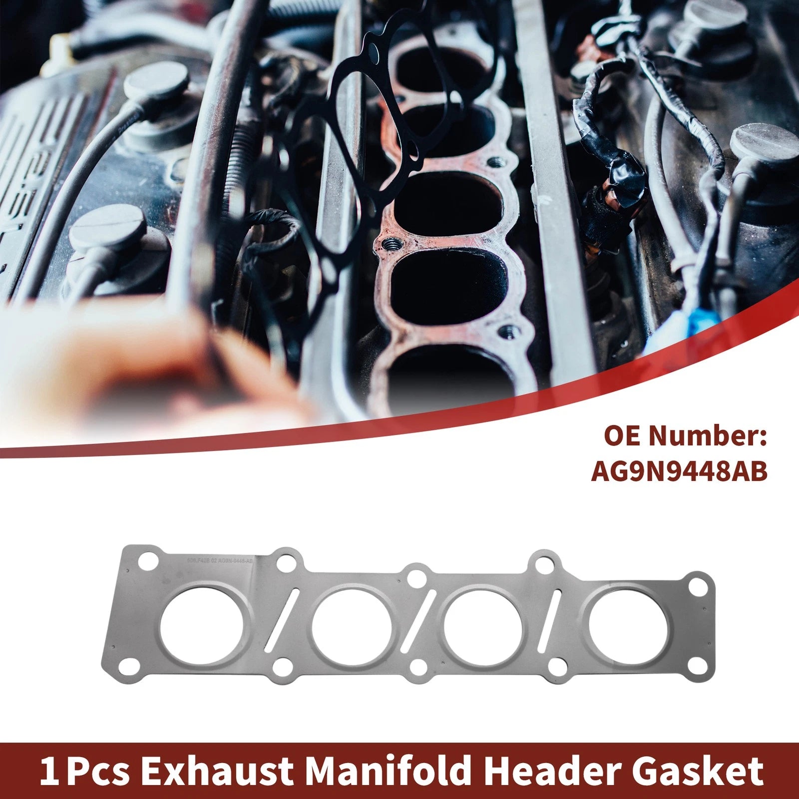 Exhaust Manifold Header Gasket for Ford S-MAX 2.0 (2010–2014) No.AG9N9448AB