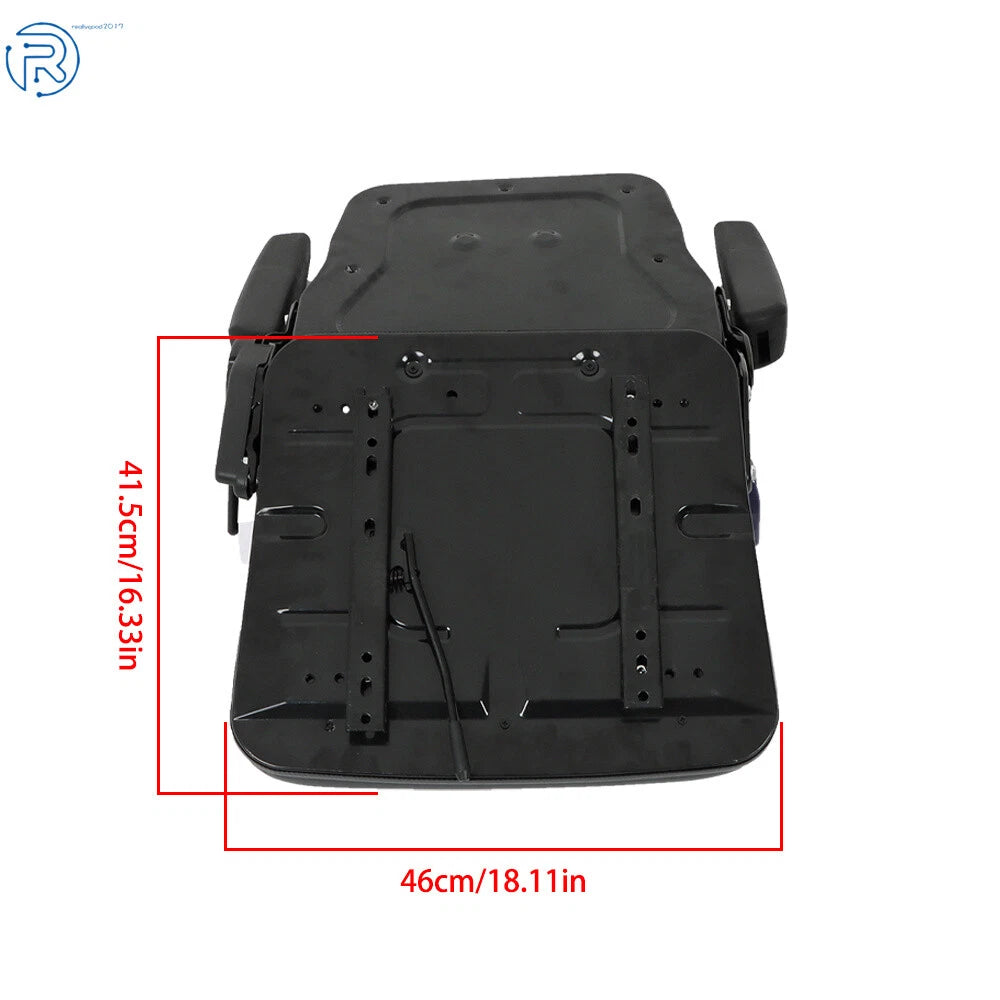 Adjustable Tractor Seat with Backrest & Seatbelt