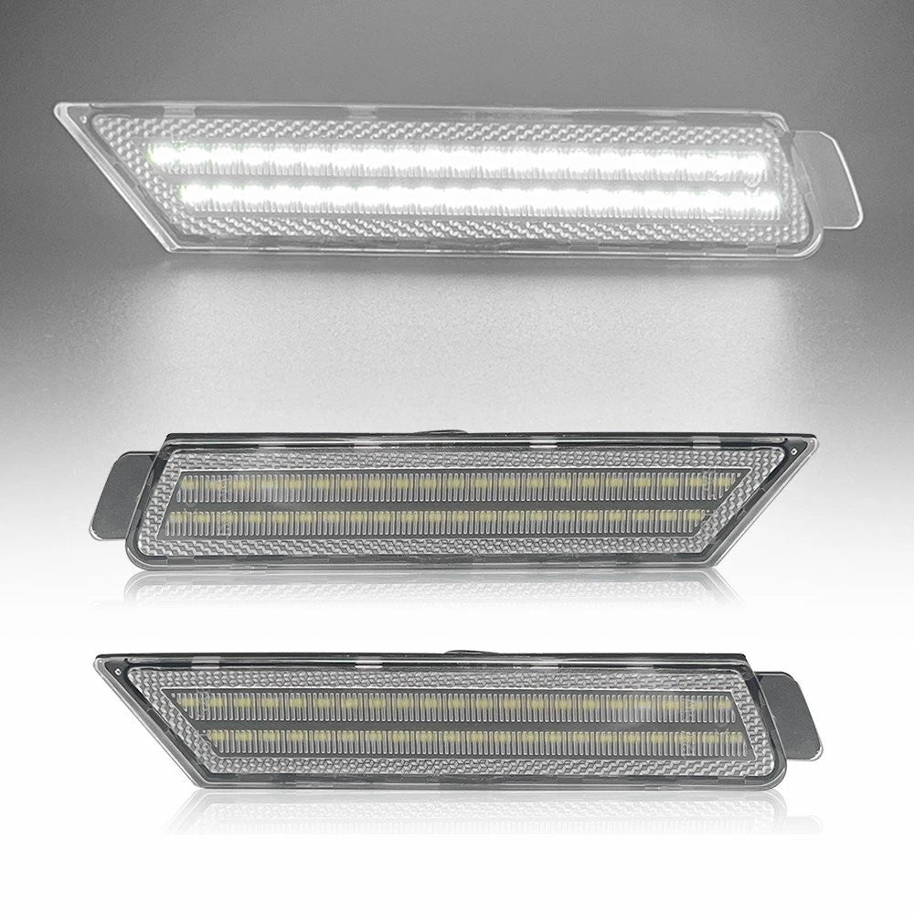 2X LED Bumper Side Marker Light Smoked for Chevy Camaro (2010–2015)