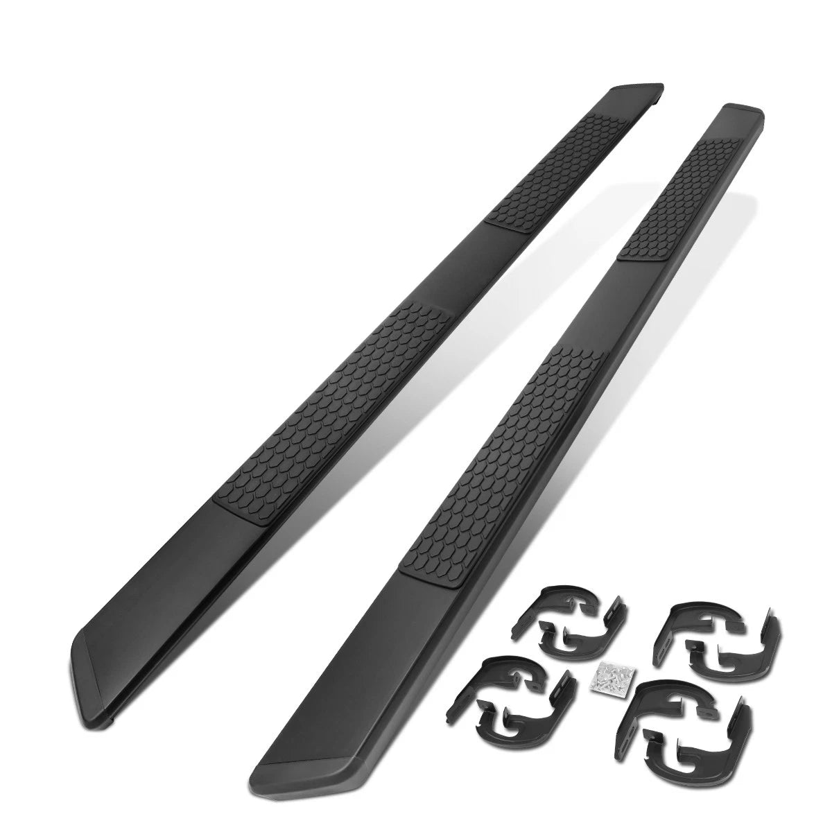 Set of 2 Black 5" OD Step Nerf Bars for Ford F-150 Pickup (2004–2014)
