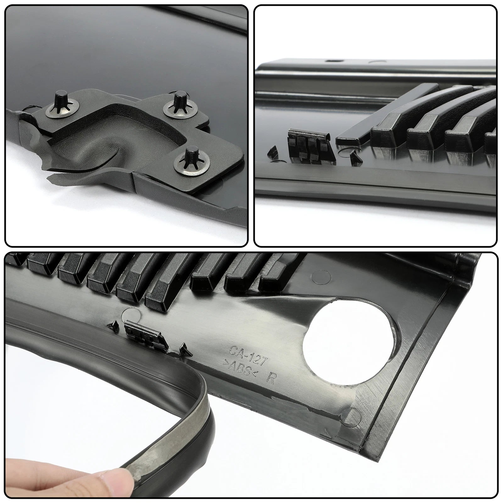 Pair Windshield Wiper Cowl Vent Grille Panel for Ford Mustang (1999–2004)