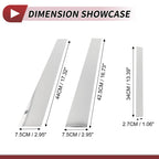 6 Pcs Door Pillar Window Trim for BMW 5-Series (2010–2014) Chrome