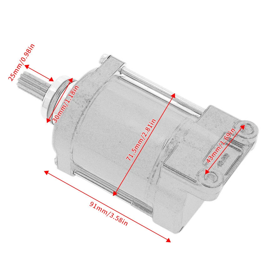 Starter Motor for BMW G310 G310GS G310R (2016–2020) 12418559627