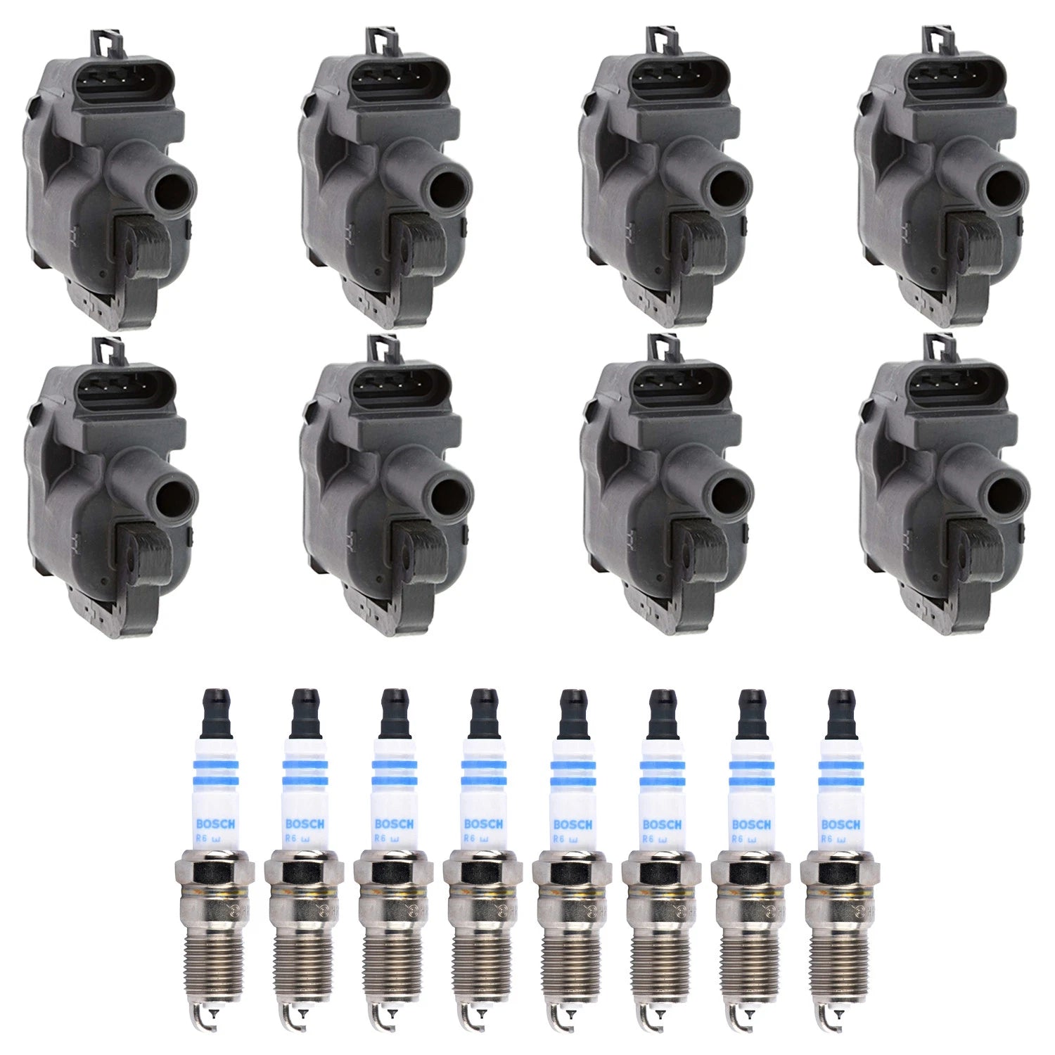 Set of 8 Ignition Coils & Spark Plugs for P30 P3500 Firebird V8