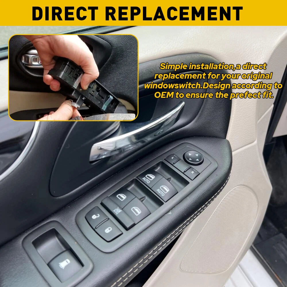 Front Driver Power Window Master Switch for Dodge Grand Caravan (2012â2019)