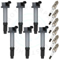6X Ignition Coils & Spark Plugs for Ford Escape (2009–2012) Mercury Milan (2006–2011)