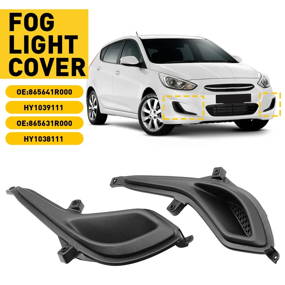 Fog Light Cover Set of 2 for Hyundai Accent (2012–2017) HY1039111 HY1038111