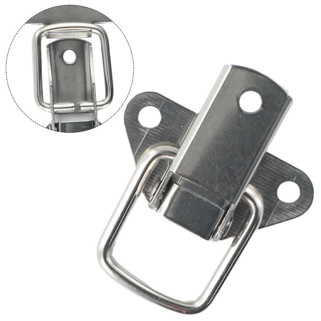 2X Catch Tool Box Buckle Clasp for Jewelry Boxes Stainless Steel