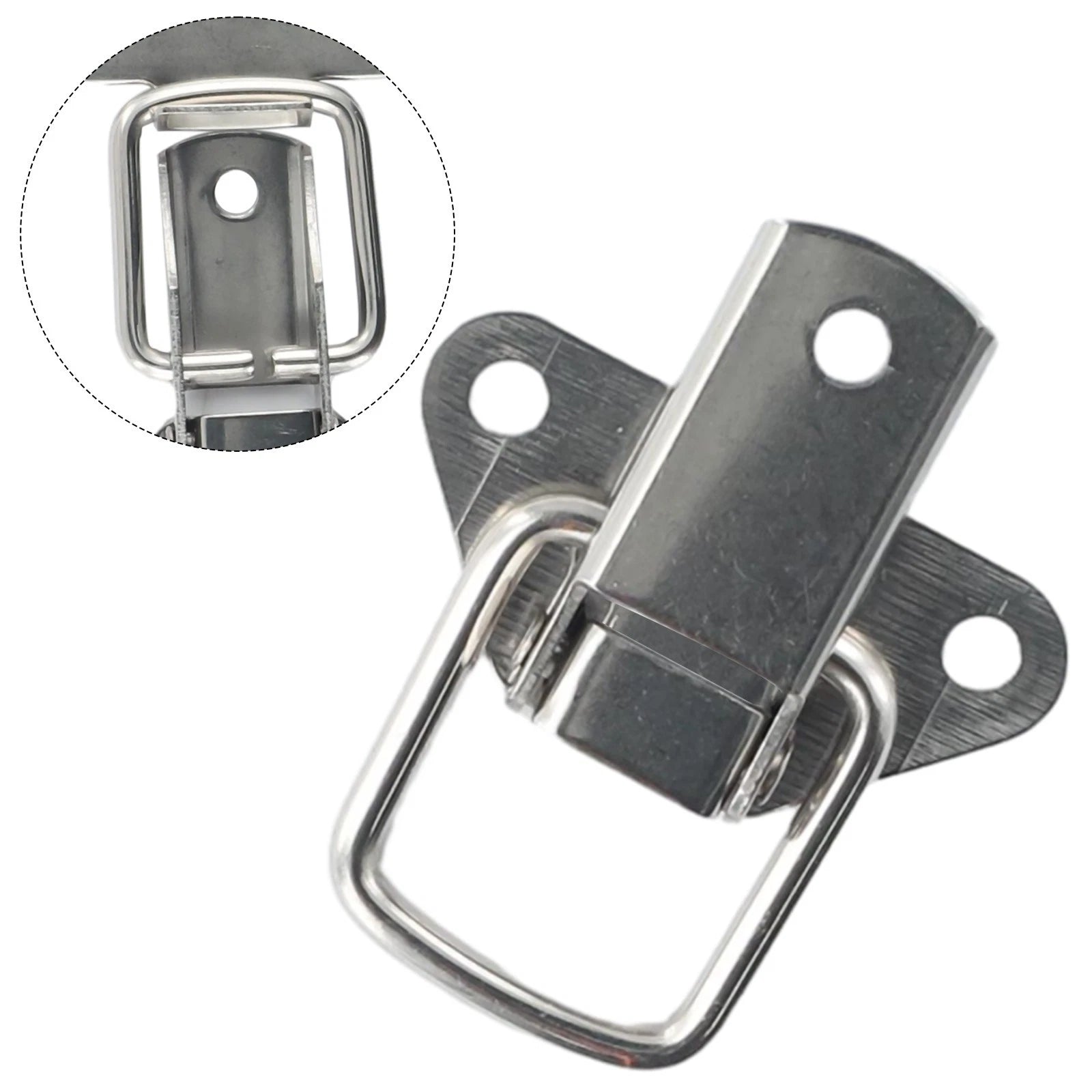 2X Catch Tool Box Buckle Clasp for Jewelry Boxes Stainless Steel