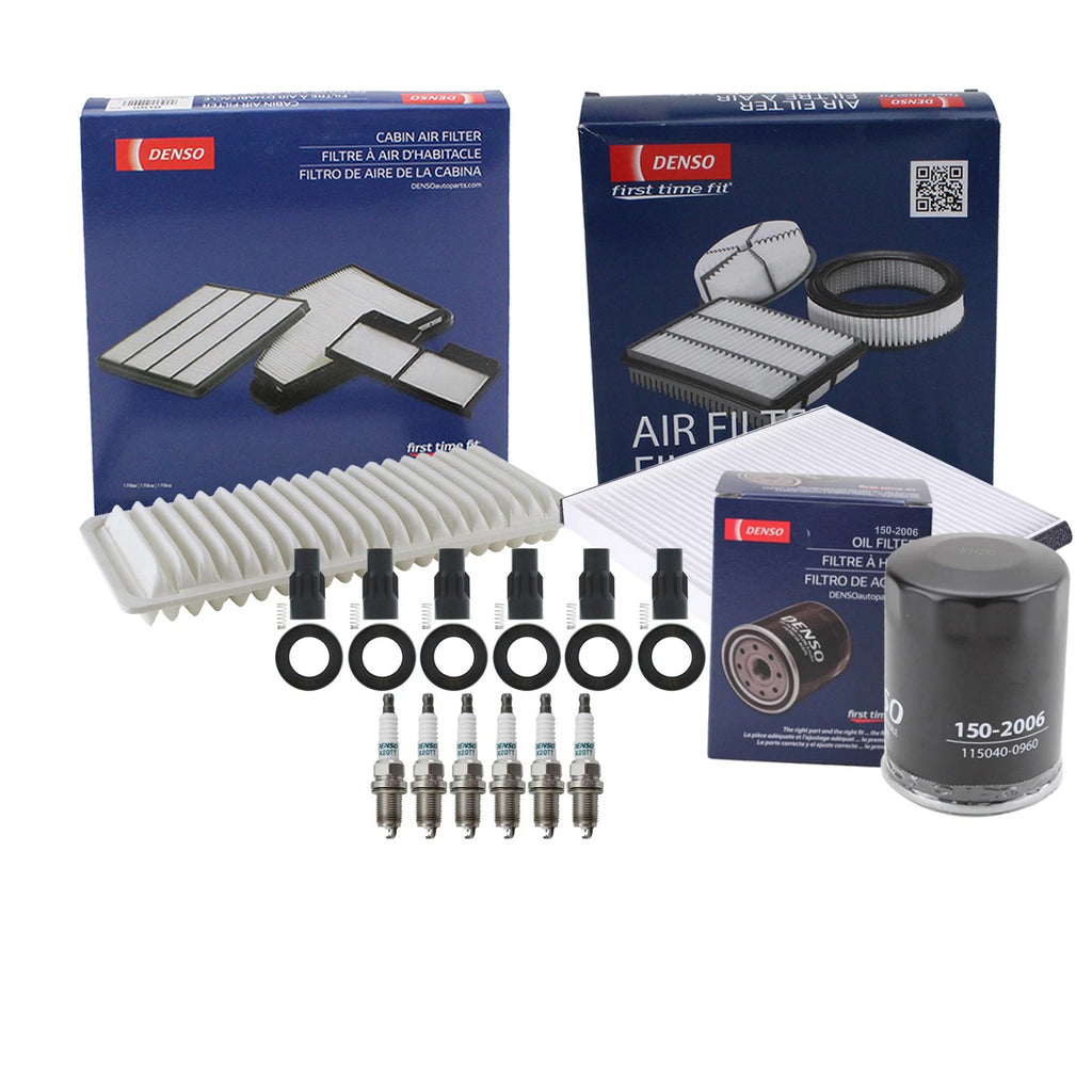 Denso Tune Up Kit 6 Spark Plugs & Boots for RX400h (2006–2008)