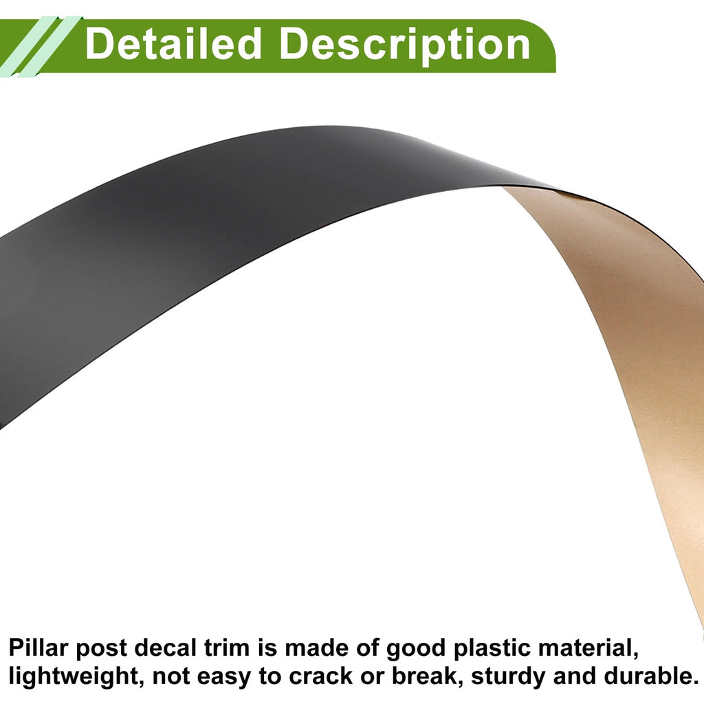6 Pcs Pillar Window Trim for Chevy Blazer (2019–2024) Black