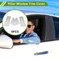 6 Pcs Silver Tone Pillar Window Trim for Chevy Malibu (2016-2021)