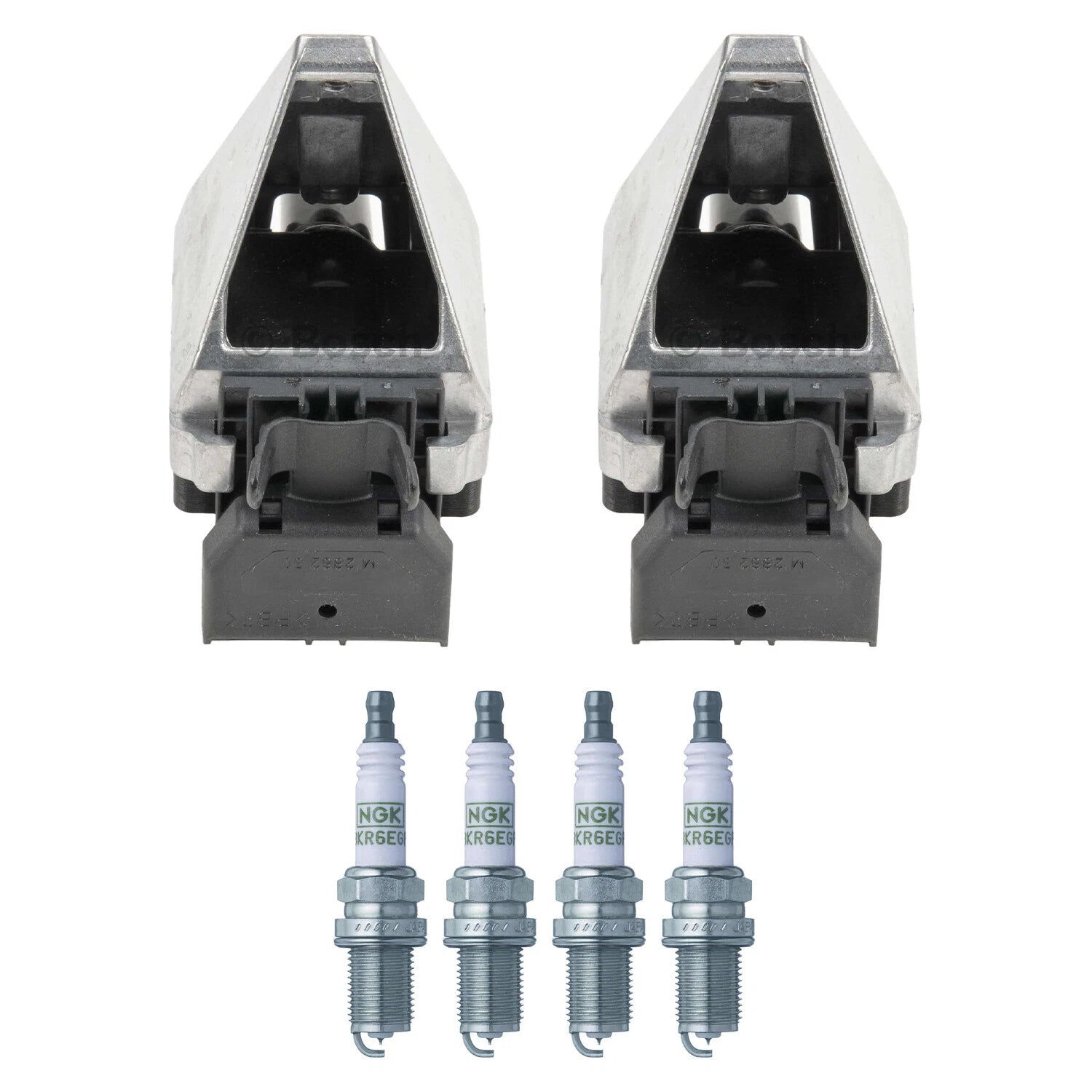 Set of 2 Ignition Coils & 4 G-Power Spark Plugs for Mercedes W202 C220 (1994–1996)