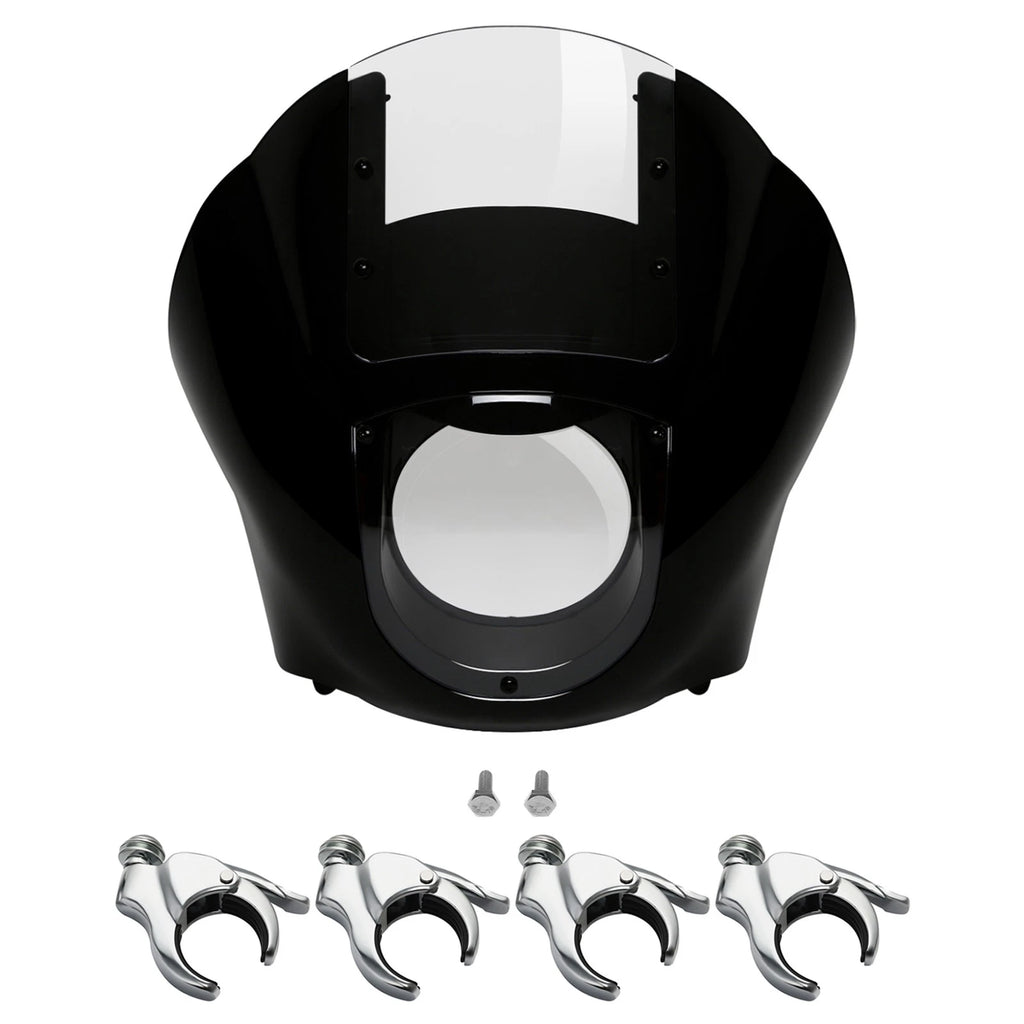 Quarter Fairing Clear Windshield & 49mm Fork Clamps for Harley Sportster 48 (2010–2023)