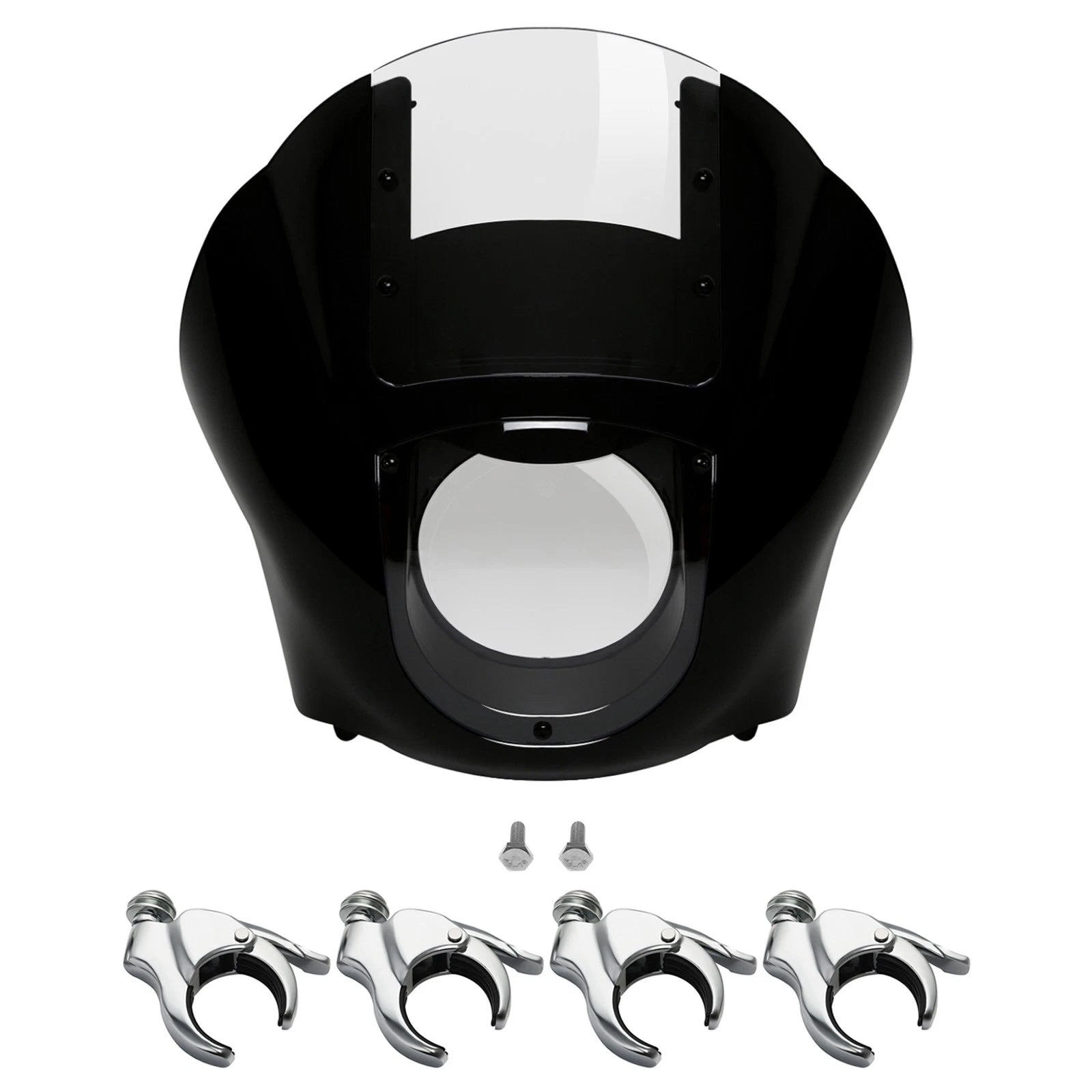 Quarter Fairing Clear Windshield & 49mm Fork Clamps for Harley Sportster 48 (2010–2023)