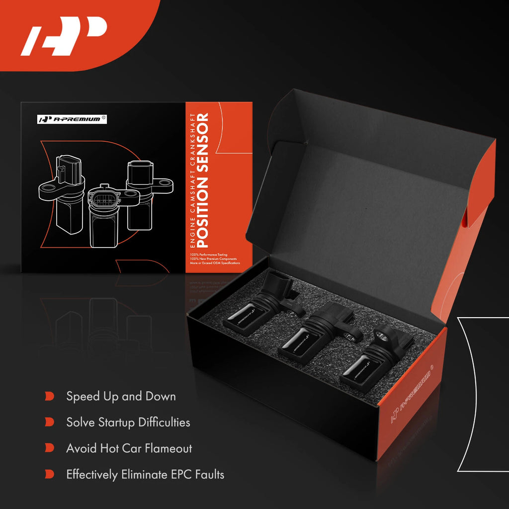 3X Camshaft & Crankshaft Position Sensors for Infiniti G35 (2003–2005)