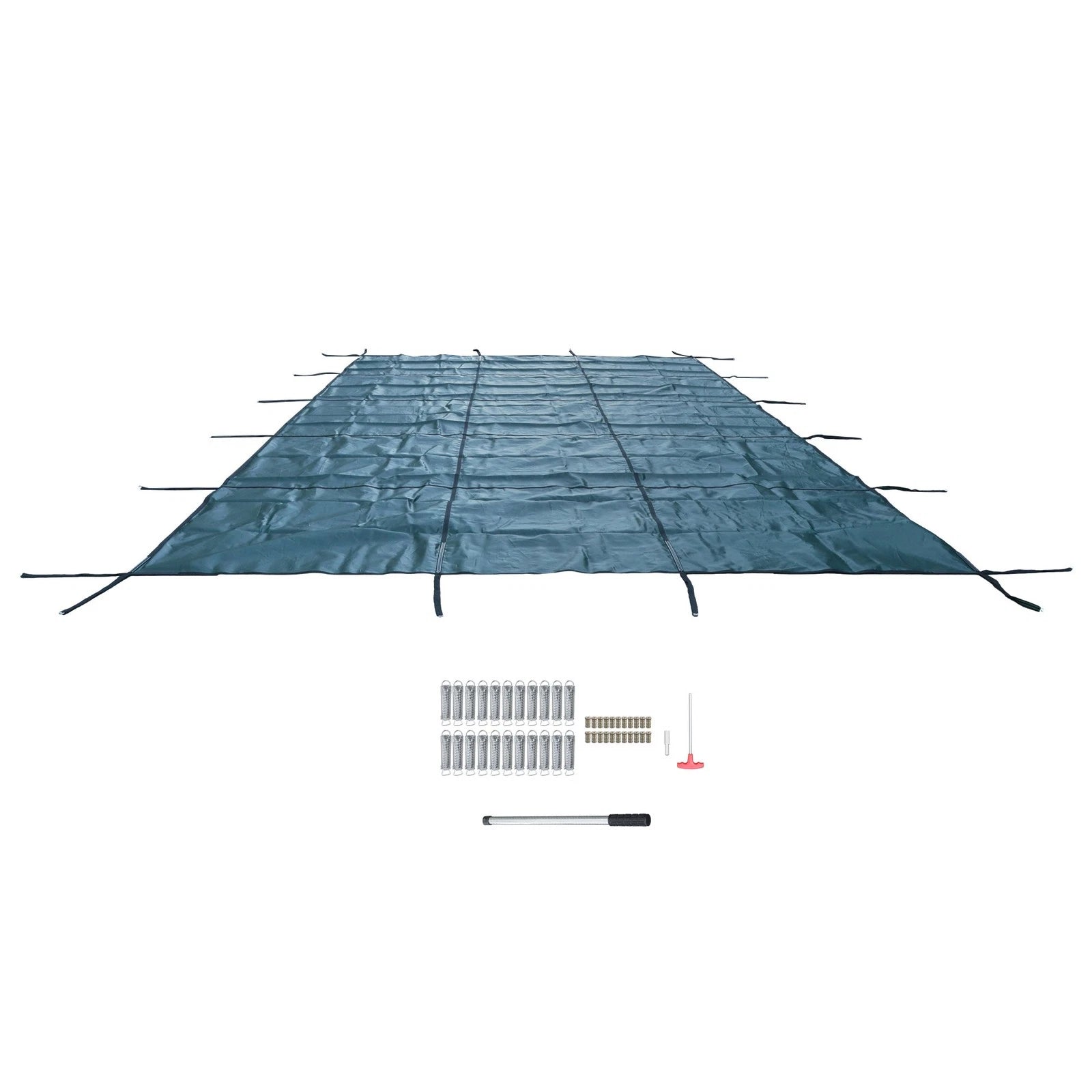 Inground Pool Cover for Rectangle Swimming Pool (Safety Mesh Solid)