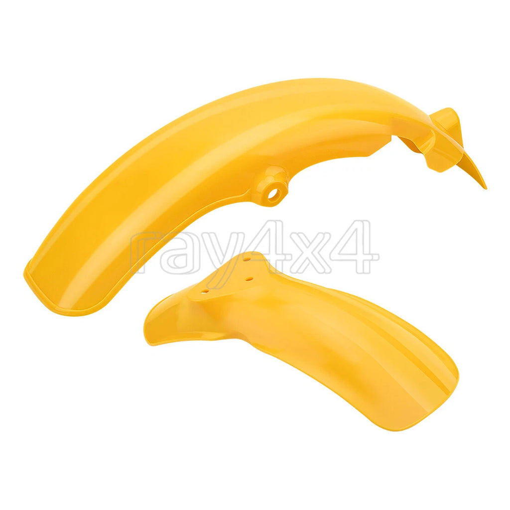 Set of 2 Front & Rear Fenders for Suzuki JR50 (1978–1999) Yellow Guards