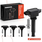 Ignition Coil and Iridium Spark Plug Set for Toyota Yaris (2019–2019)