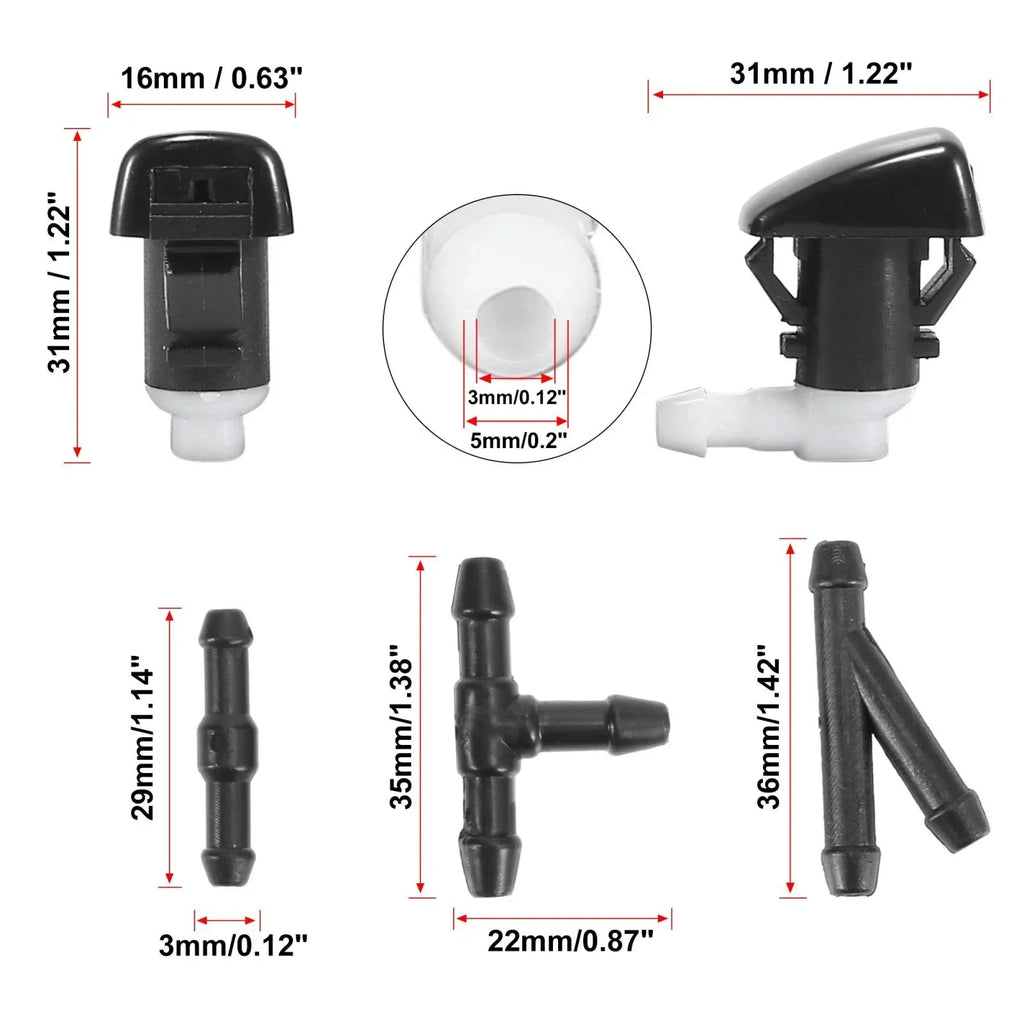 Windshield Washer Nozzles Kit for Dodge Durango (2011-2019)