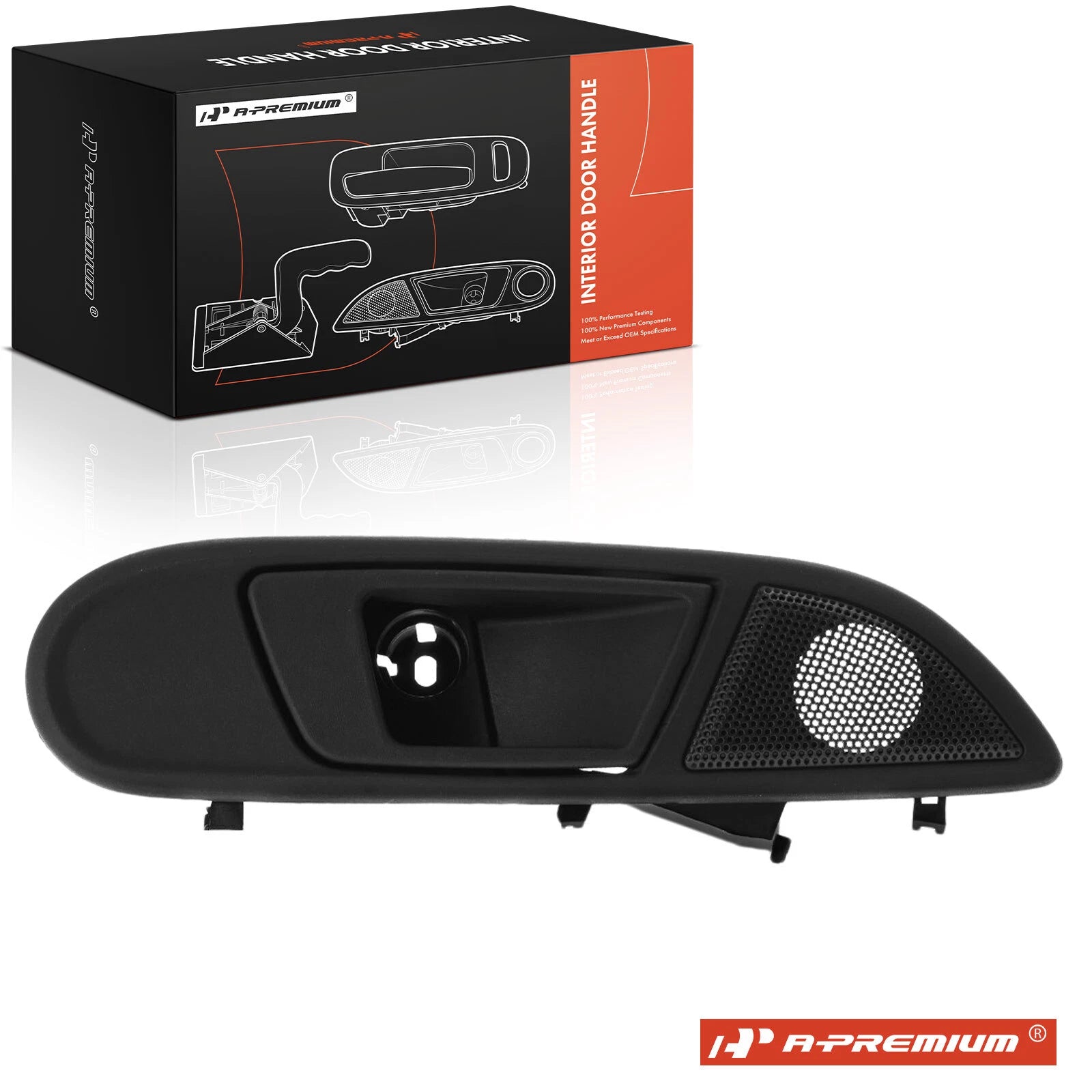 Front Right Black Interior Door Handle for Ford Fiesta (2011–2019)
