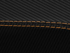Console Lid Armrest Cover for Chevrolet Camaro (1982–1992) Carbon Fiber Orange Stitch