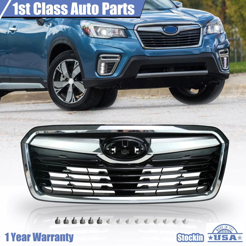 Chrome Trim Front Bumper Upper Grille for Subaru Forester (2019–2021)