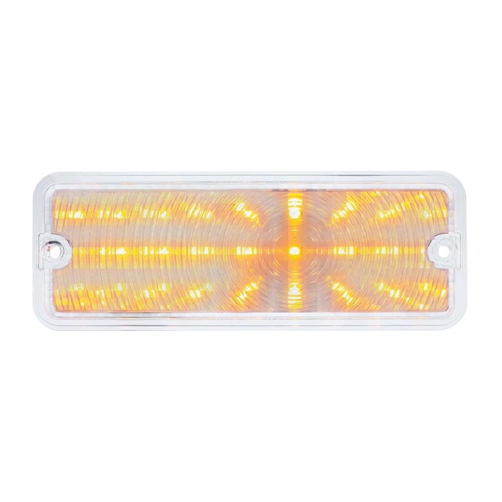 Pair Amber LED Parking Lights with Clear Lens for Ford Pickup (1973–1977)