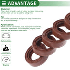 Set of 5 Oil Seal Rotary Shaft Seal FKM Rubber 17x25x7mm