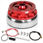 J2 Steering Wheel Short Hub Adapter for Ford Mustang/Fairlane (1965–1969) Red