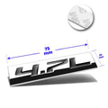 3D Polished Metal Black Emblem Decal for Lexus Toyota (2000–2023)