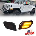 Amber LED Front Side Markers for Jeep Wrangler JL (2018–Present)