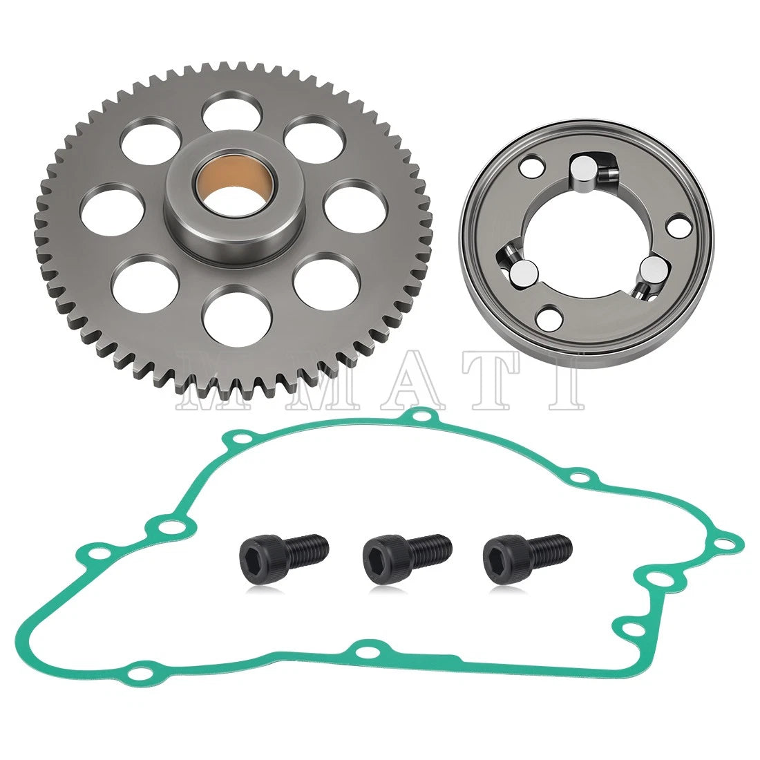 One Way Bearing Starter Clutch Gear Gasket for Kawasaki Bayou 220 250 (1988–2011)